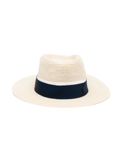Maison Michel Neutral Andre Straw Hat In Neutrals