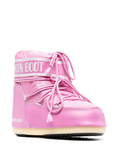 Shop Moon Boot Icon Low Snow Boots In Rosa