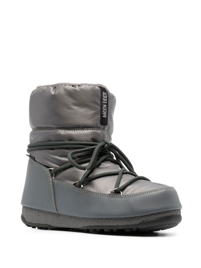 Moon Boot Grey Protecht Low Snow Boots In Grau