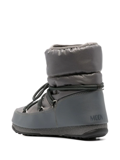 Moon Boot Grey Protecht Low Snow Boots In Grau