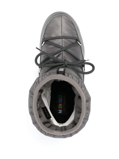 Moon Boot Grey Protecht Low Snow Boots In Grau