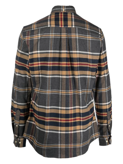 Barbour Ronan Checked Button-down Shirt In Grau