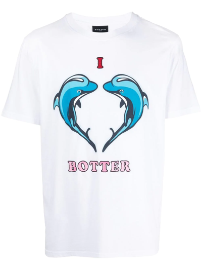 Shop Botter Logo-print Organic Cotton T-shirt In Weiss