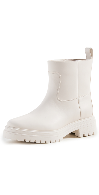 Ba&sh X Something Navy Cighter Boots In Off White