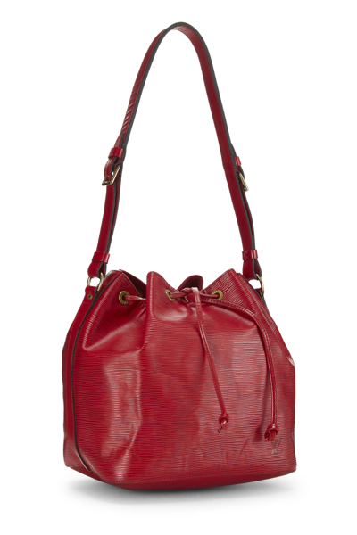 Pre-owned Louis Vuitton Red Epi Noé Petite