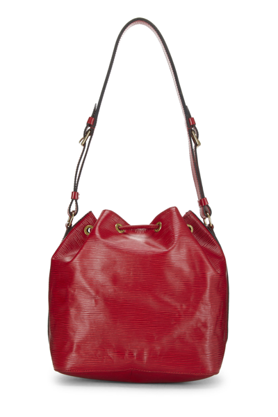 Pre-owned Louis Vuitton Red Epi Noé Petite
