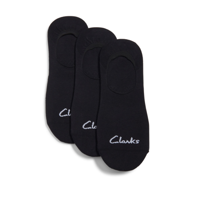 Shop Clarks 3 Pack Solid Liner Sock In Black