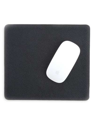 Shop Royce New York Modern Leather Mouse Pad In Black