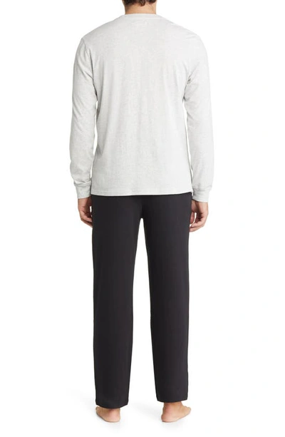 Shop Ugg Waylen Pajamas In Grey Heather / Black