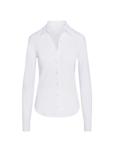 Commando Classic Button-down Shirt In White