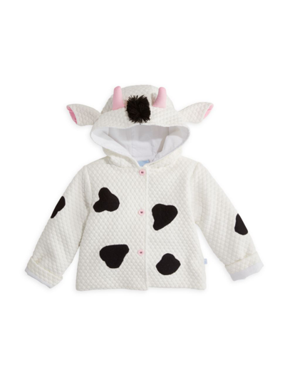 Shop Bella Bliss Little Boy's Cow Animal Coat In Ivory