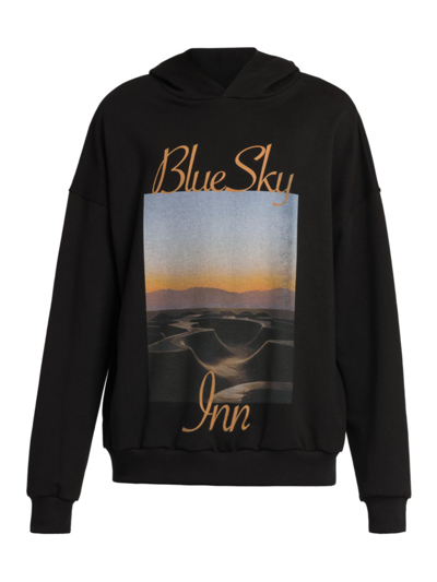 Shop Blue Sky Inn Men's Sunset Bowl Hoodie In Black