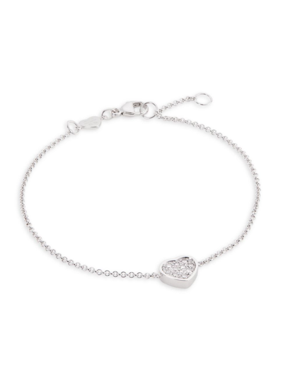 Shop Chopard Women's My Happy Hearts 18k White Gold & Diamond Bracelet