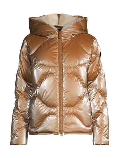 Shop Peuterey Women's Yovage Quilted Jacket In Bronze