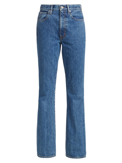 Shop Slvrlake Women's Charlotte High-rise Slim Bootcut Jeans In Sweet Memory