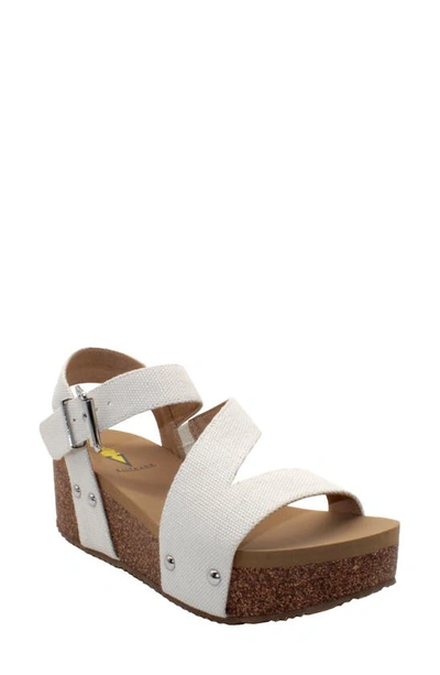 Shop Volatile Biloxi Platform Wedge Sandal In Ivory