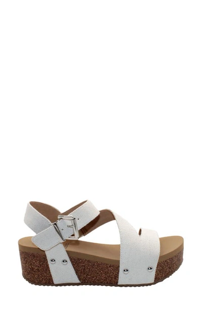 Shop Volatile Biloxi Platform Wedge Sandal In Ivory