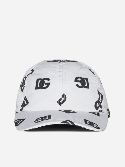 Shop Dolce & Gabbana Dg Print Nylon Baseball Cap