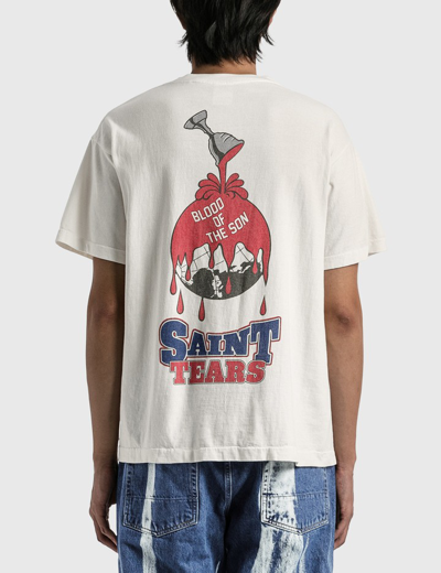 X Denim Tears 'saint Tears' Holy Grail T-shirt In White