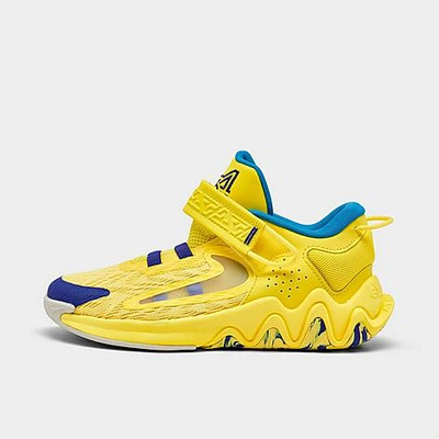 Shop Nike Little Kids' Giannis Immortality 2 Basketball Shoes In Yellow Strike/multicolor/laser Blue