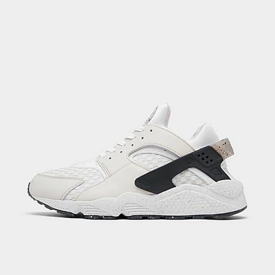 Shop Nike Men's Air Huarache Crater Prm Casual Shoes In Light Bone/white/black/volt