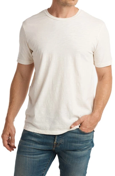Shop Rowan Asher Standard Slub Cotton T-shirt In Vintage White