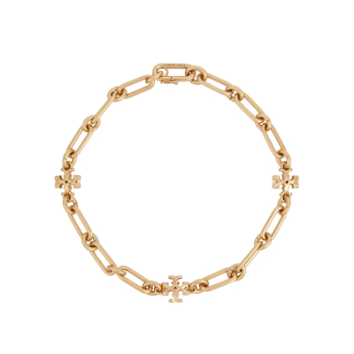 Shop Tory Burch Roxanne Chain Necklace In Gold
