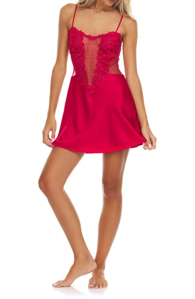 Shop Flora Nikrooz Showstopper Chemise In Apple