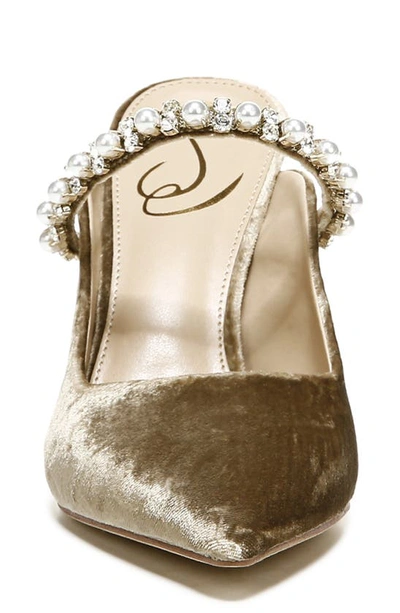 Sam Edelman Hyland Pointed Toe Mule In Mushroom