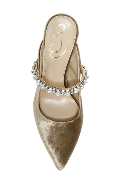 Sam Edelman Hyland Pointed Toe Mule In Mushroom