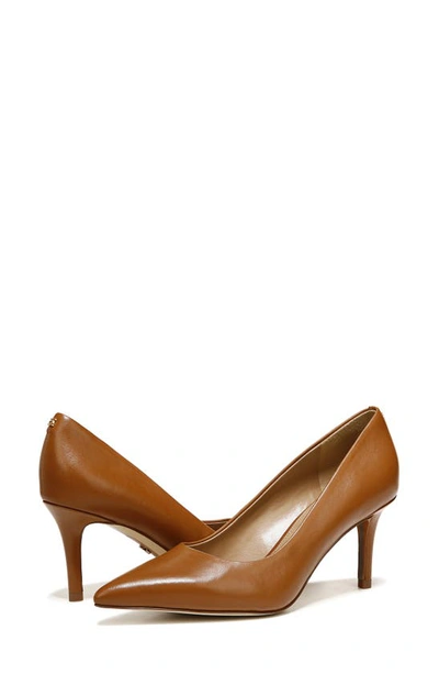 Shop Sam Edelman Vienna Pointed Toe Pump In Saddle