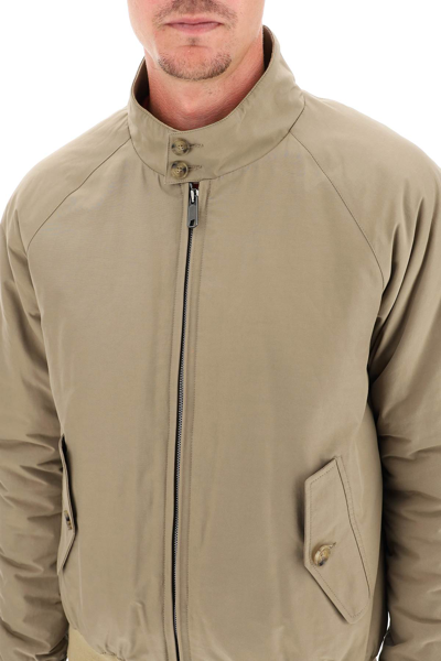Shop Baracuta G9 Termal Bomber Jacket In Khaki,beige