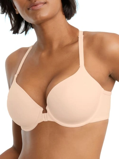 Shop Bare The Effortless Front-close Bra In Delicacy