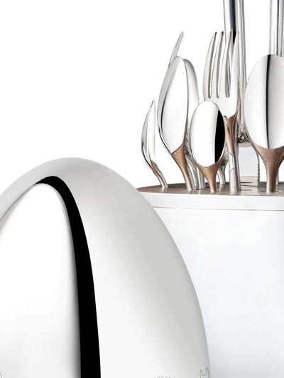Christofle Mood Skyline London 24-piece Flatware Set (six-person Setting) In Silver