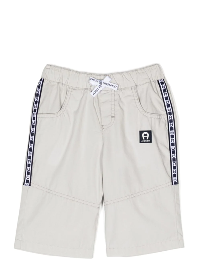 AIGNER LOGO-TAPE BERMUDA SHORTS 