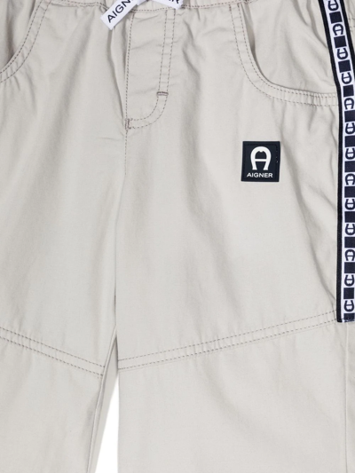 AIGNER LOGO-TAPE BERMUDA SHORTS 
