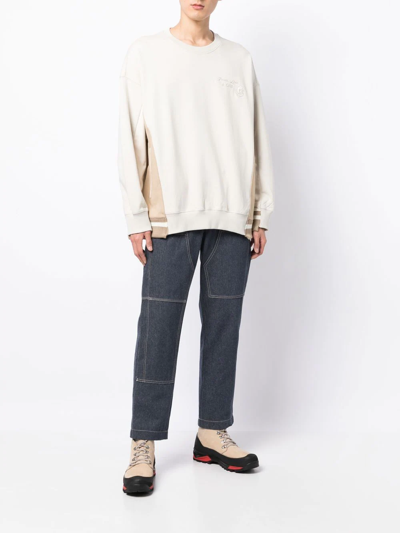 Five Cm Embroidered-logo Sweatshirt In 中性色