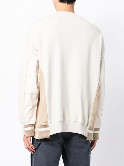 Five Cm Embroidered-logo Sweatshirt In 中性色