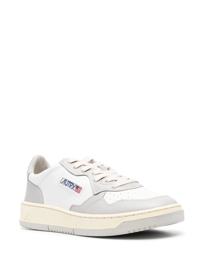 Shop Autry Medalist Two-tone Sneakers In 白色