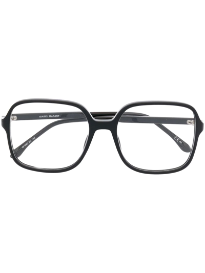 Isabel Marant Eyewear Logo-print Glasses In 黑色