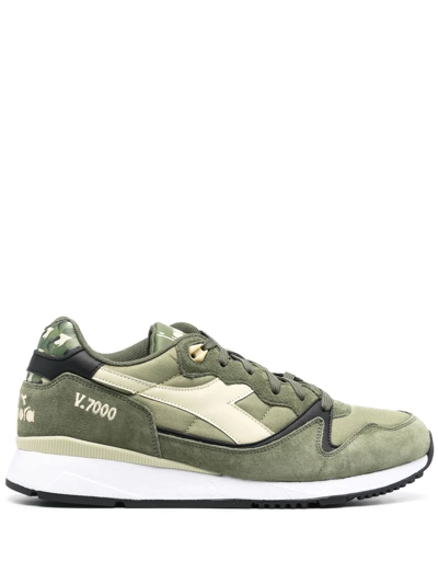 Diadora V7000 Lace-up Sneakers In 绿色 | ModeSens
