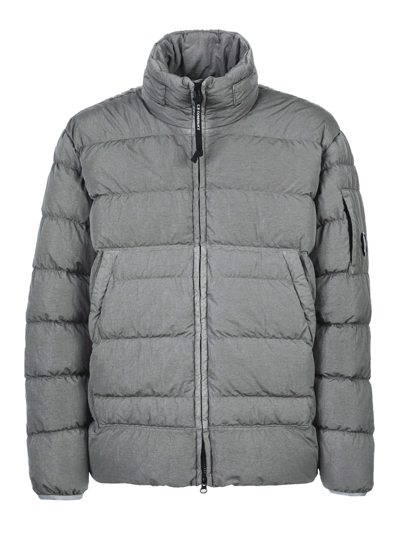 Shop C.p. Company Cp Company Men's Grey Polyamide Down Jacket