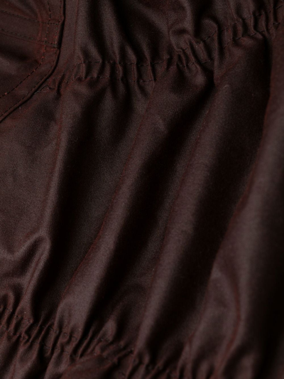 Shop Maison Margiela Waxec Cotton Corset Bodysuit In Rot