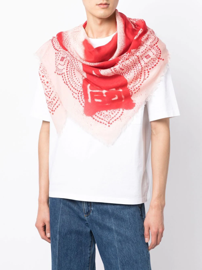 Givenchy Greco-print Lightweight Scarf In Rosa