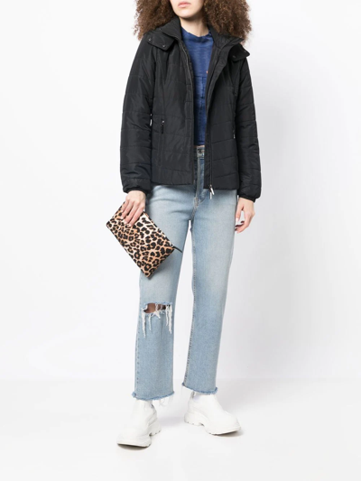 Armani Exchange Padded Zip-up Jacket In Schwarz