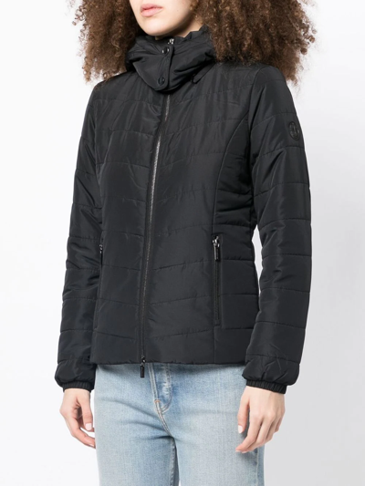 Armani Exchange Padded Zip-up Jacket In Schwarz