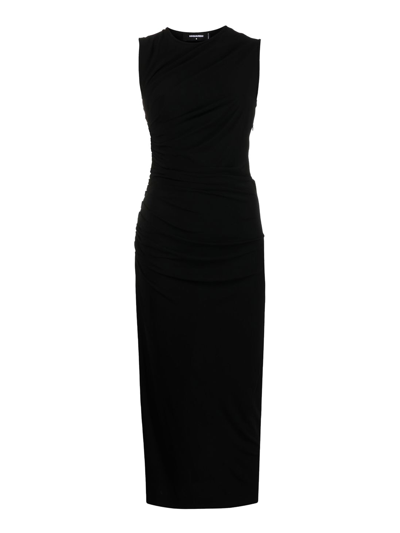Shop Dsquared2 Women's Dresses -  - In Black Synthetic Fibers