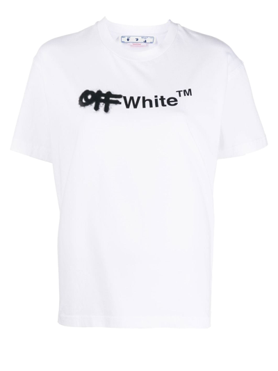 Shop Off-white Women's T-shirts And Top -  - In Black Cotton