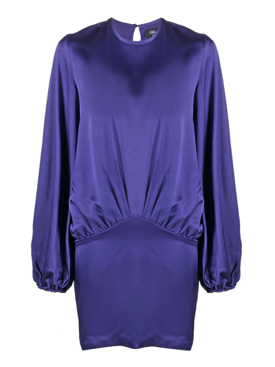 Shop Blumarine Women's Dresses -  - In Purple Synthetic Fibers