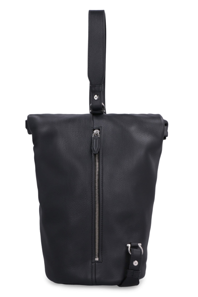 Leather backpack Salvatore Ferragamo Black in Leather - 35958761